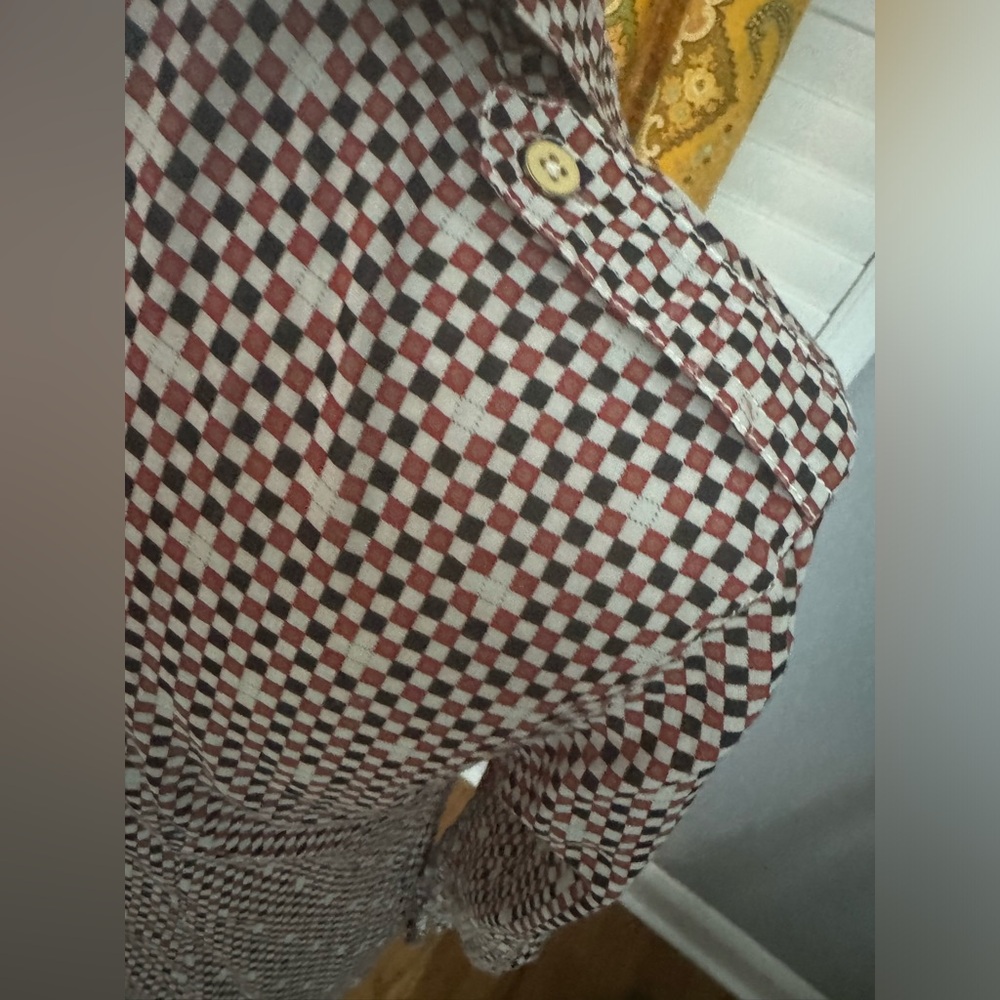 Tory Burch Half Button Down Lightweight Cross Pri… - image 4